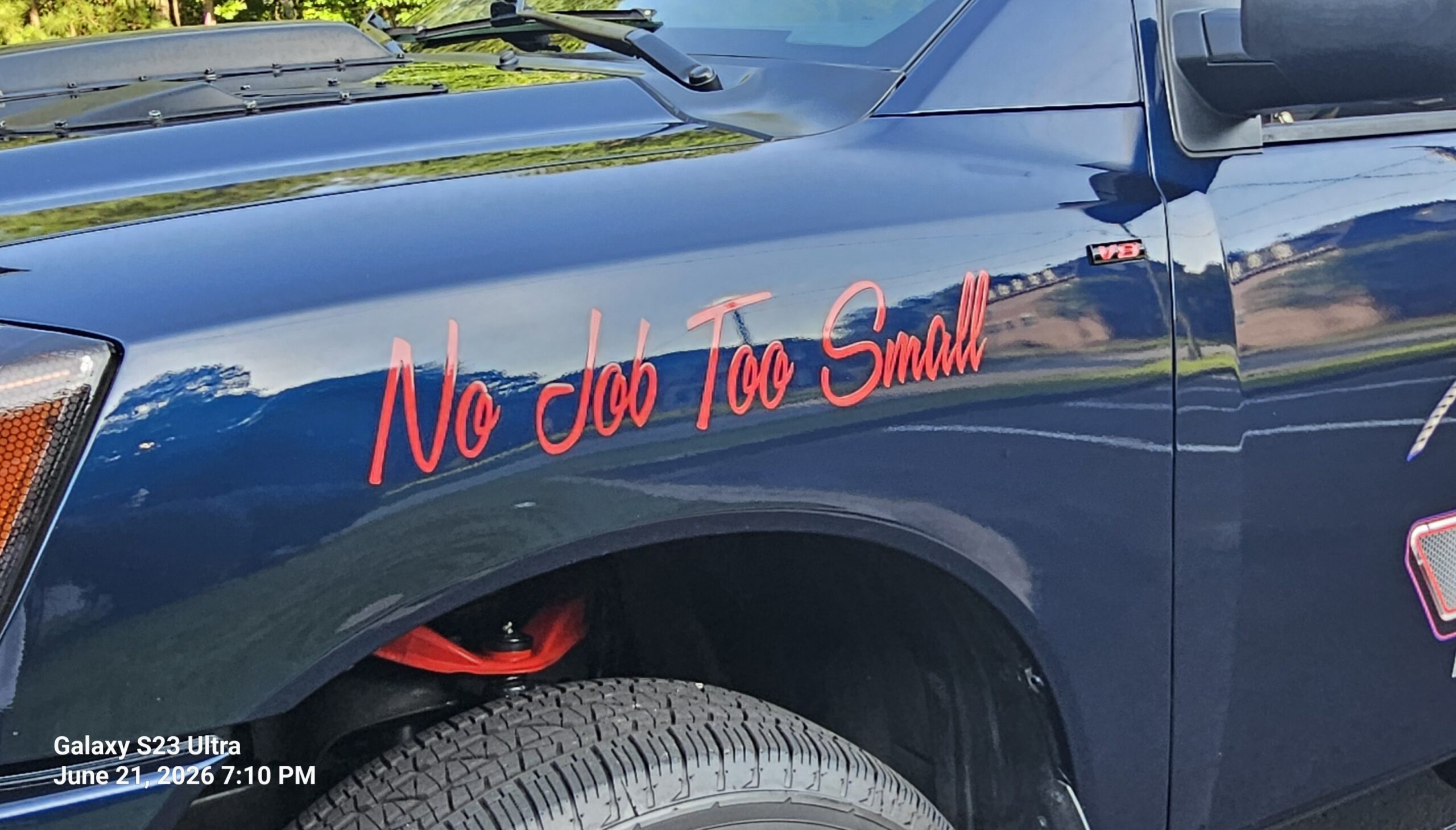Cowboy Up Truck Detail